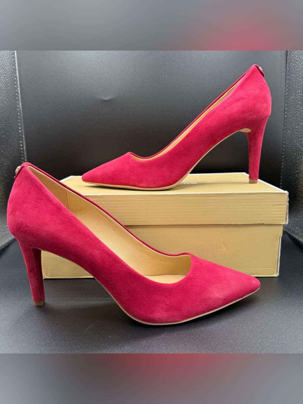 NIB Michael Kors Berry Suede Dorothy Flex Pump Heels Women’s Shoes Size 10